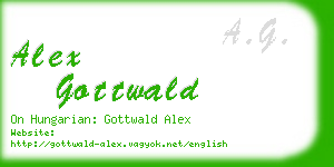 alex gottwald business card